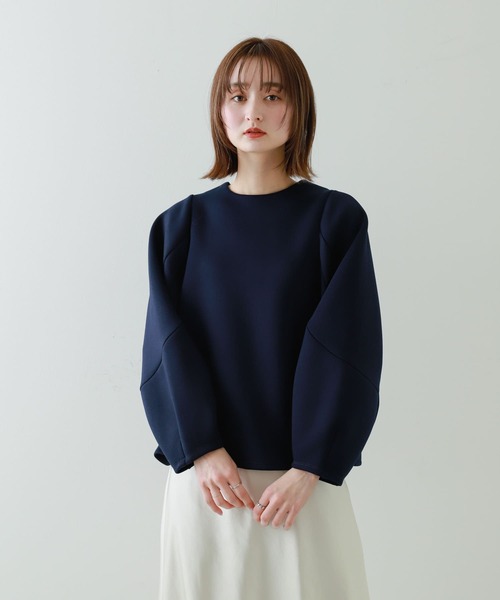 SENSE OF PLACE by URBAN RESEARCH(センスオブプレイスバイアーバンリサーチ)の「コクーンスリーブカットトップ(Tシャツ/カットソー・レディース・アイボリー/ブラック/レッド/ネイビー・ONE)」の5枚目の写真