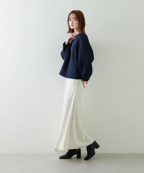 SENSE OF PLACE by URBAN RESEARCH(センスオブプレイスバイアーバンリサーチ)の「コクーンスリーブカットトップ(Tシャツ/カットソー・レディース・アイボリー/ブラック/レッド/ネイビー・ONE)」の8枚目の写真