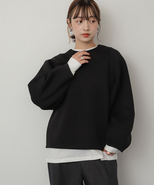 SENSE OF PLACE by URBAN RESEARCH(センスオブプレイスバイアーバンリサーチ)の「コクーンスリーブカットトップ(Tシャツ/カットソー・レディース・アイボリー/ブラック/レッド/ネイビー・ONE)」の20枚目の写真