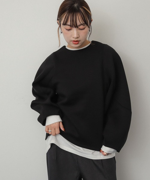 SENSE OF PLACE by URBAN RESEARCH(センスオブプレイスバイアーバンリサーチ)の「コクーンスリーブカットトップ(Tシャツ/カットソー・レディース・アイボリー/ブラック/レッド/ネイビー・ONE)」の21枚目の写真