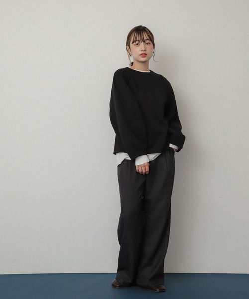 SENSE OF PLACE by URBAN RESEARCH(センスオブプレイスバイアーバンリサーチ)の「コクーンスリーブカットトップ(Tシャツ/カットソー・レディース・アイボリー/ブラック/レッド/ネイビー・ONE)」の22枚目の写真