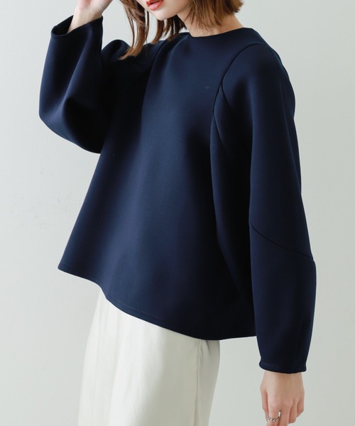 SENSE OF PLACE by URBAN RESEARCH(センスオブプレイスバイアーバンリサーチ)の「コクーンスリーブカットトップ(Tシャツ/カットソー・レディース・アイボリー/ブラック/レッド/ネイビー・ONE)」の3枚目の写真