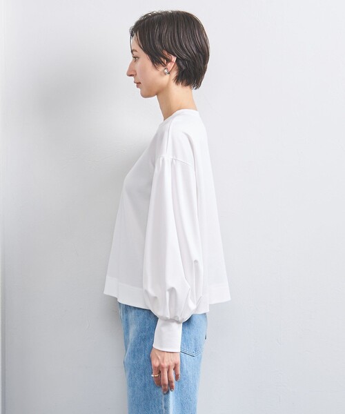 UNITED ARROWS(ユナイテッドアローズ)の「ポンチ バルーンスリーブ カットソー(Tシャツ/カットソー・レディース・ホワイト/ライトピンク/ブラック・FREE)」の16枚目の写真