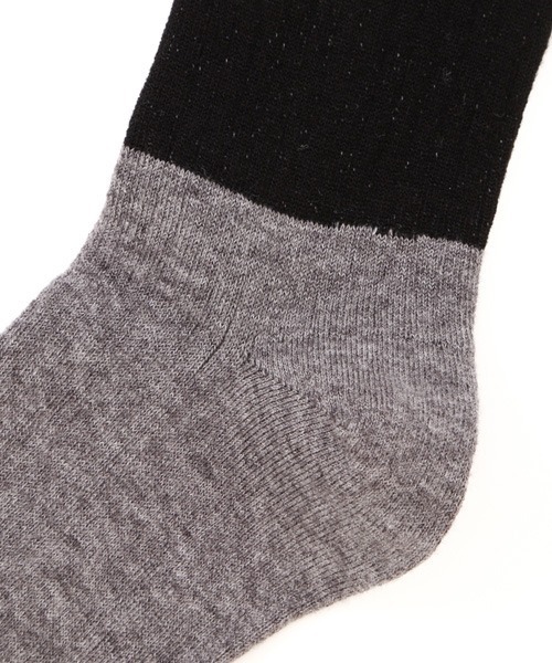 MHL.(エムエイチエル)の「MHL COLOUR BLOCK SOCK(ソックス/靴下・レディース・ブラウン/グレー/ブラック・FREE)」の5枚目の写真
