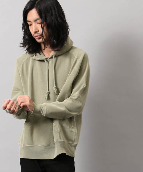 REMI RELIEF(レミレリーフ)の「REMI RELIEF別注プルオーバーパーカー(パーカー・メンズ・オフホワイト/ピンク/ブラック/ブルー/ベージュ/オリーブ・MEDIUM/SMALL/L/S/M)」の1枚目の写真
