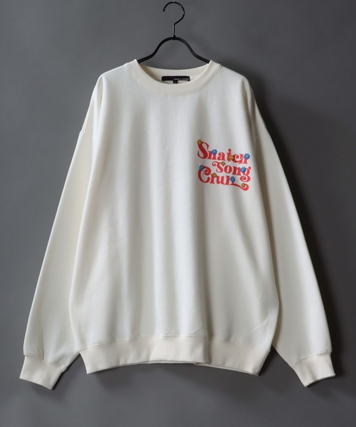 wide silhouette foam print sweat/ワイドシルエット 発泡プリント スウェット/トレーナーの13枚目の写真