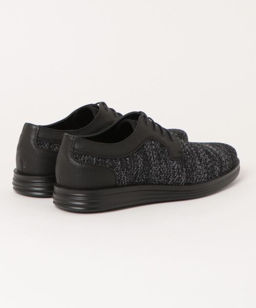 around the shoes(アラウンドザシューズ)の「アラウンドザシューズ 外羽根ニット×PU スニーカー(スニーカー・メンズ・グレー・LARGE/MEDIUM)」の2枚目の写真
