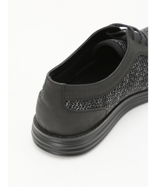 around the shoes(アラウンドザシューズ)の「アラウンドザシューズ 外羽根ニット×PU スニーカー(スニーカー・メンズ・グレー・LARGE/MEDIUM)」の9枚目の写真