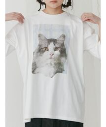 merry jenny | ギンガムcat tee(Tシャツ/カットソー)
