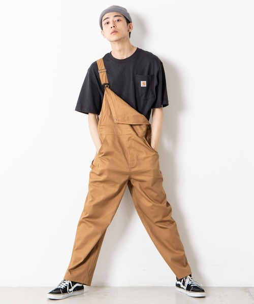 WEGO(ウィゴー)の「WEGO/【ユニセックスで使える】ツイルオーバーオール(サロペット/オーバーオール・メンズ・ベージュ/ブラウン/オフホワイト/ブラック・LARGE/MEDIUM)」の8枚目の写真