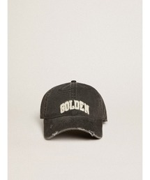 GOLDEN GOOSE | ベースボールキャップ コットン(グレー) ユーズド加工(キャップ)