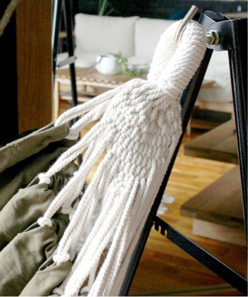 a.depeche(アデペシュ)の「【a.depeche/アデペシュ】自立式3wayハンモック3WAY Hammock(GYExBR) / 自立式3ウェイハンモック(ハンモック・ハンモックチェア・ハンガーラック) 1台3役 一人用 アウトドア 持ち運び用バッグ付き(アウトドアグッズ・レディース・カーキ・FREE)」の9枚目の写真