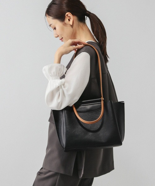 GLOBAL WORK(グローバルワーク)の「スペ軽2WAYトートS/612319(トートバッグ・レディース・ベージュ/ピンク/ブラック系その他/ブラック/ホワイト系その他7・ONE SIZE)」の10枚目の写真