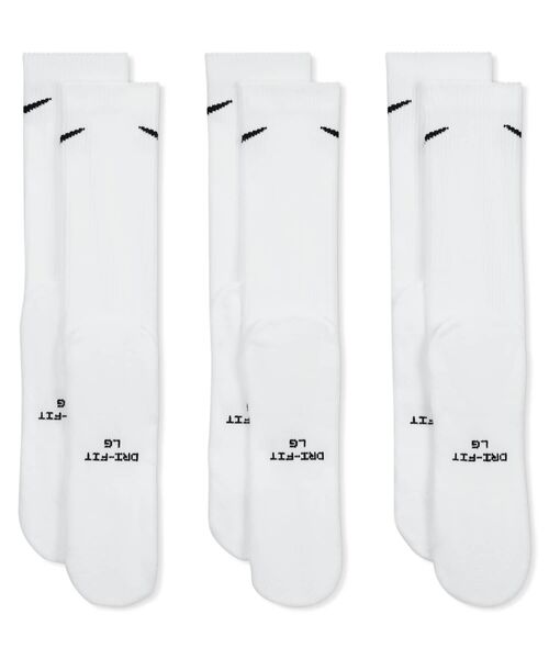 NIKE(ナイキ)の「ナイキ エブリデイ エレベーテッド クルーソックス(3足) / Nike Everyday Elevated Crew Socks (3 Pairs) HQ4335-901 Multi-Color(ソックス/靴下・メンズ・マルチ・M/L/S/XL)」の3枚目の写真
