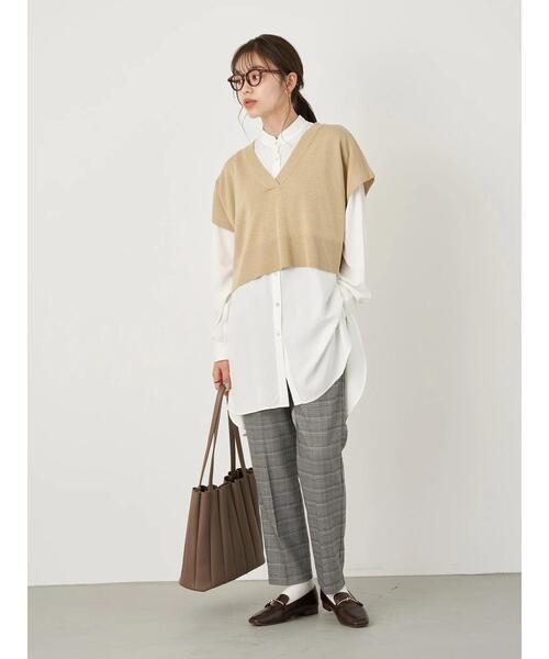 earth music&ecology(アースミュージックアンドエコロジー)の「ストレッチテーパードパンツ *(その他パンツ・レディース・ミント/その他9/テラコッタ/その他12/ラベンダー/ブラック・M/L/S)」の22枚目の写真