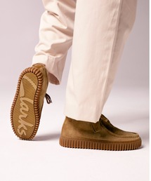 Clarks | Torhill Hi / トーヒルハイ (ダークサンドスエード)(モカシン/デッキシューズ)