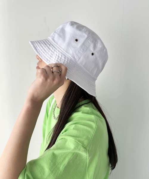newhattan(ニューハッタン)の「【newhattan】 ニューハッタン サイズ展開あり バケットハット ツイル デニム ユニセックス/buckethat(ハット・レディース・ブラック/ダークブラック/ホワイト/ダークインディゴブルー/ネイビー/ライトブラック/カーキ/チャコール/ライトインディゴブルー/ライトベージュ/オリーブ/ダークグリーン/ベージュ系その他・S/M/L/XL/M/L)」の2枚目の写真
