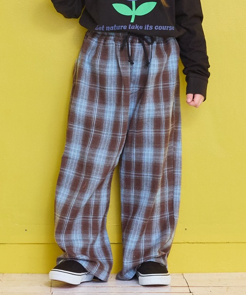 MARKEY'S(マーキーズ)の「イージーワイドチェックパンツ(その他パンツ・キッズ・レッド系その他/グリーン系その他/ブラック系その他/ブラウン系その他・90/100/110/120/130/140/150)」の3枚目の写真