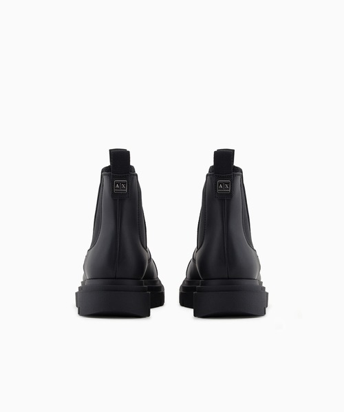 ARMANI EXCHANGE(アルマーニエクスチェンジ)の「【A|X アルマーニ エクスチェンジ】ボリュームソール レザー チェルシーブーツ(ブーツ・メンズ・ブラック・9/6/6.5/7/7.5/8/8.5)」の5枚目の写真