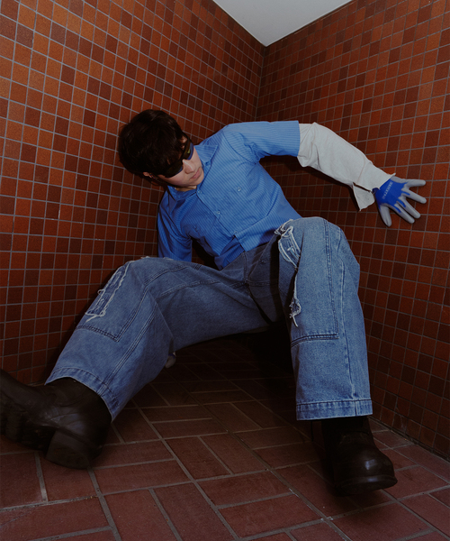 DISCOVERED(ディスカバード)の「DISCOVERED×GIDEAL×JW WKnee Bone Denim PANTS(デニムパンツ・メンズ・ネイビー/ブラック・3/2)」の14枚目の写真