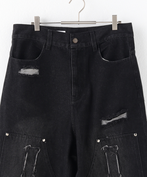 DISCOVERED(ディスカバード)の「DISCOVERED×GIDEAL×JW WKnee Bone Denim PANTS(デニムパンツ・メンズ・ネイビー/ブラック・3/2)」の18枚目の写真