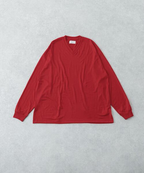 URBAN RESEARCH(アーバンリサーチ)の「new basic WASHABLE MERINO WOOL V-NECK(ニット/セーター・メンズ・ブラウン/レッド/ブラック・MEDIUM/LARGE/X-LARGE)」の3枚目の写真