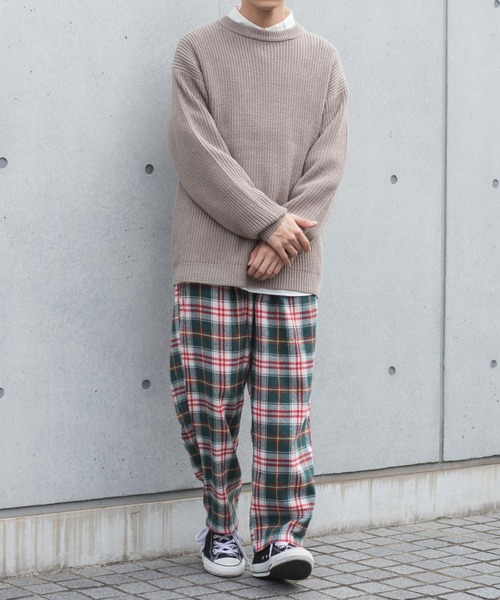 WEGO(ウィゴー)の「WEGO/バルーンチェックパンツ(スラックス・メンズ・グリーン系その他2/ブルー系その他2・MEDIUM/LARGE)」の18枚目の写真