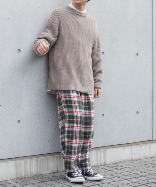 WEGO(ウィゴー)の「WEGO/バルーンチェックパンツ(スラックス・メンズ・グリーン系その他2/ブルー系その他2・MEDIUM/LARGE)」の20枚目の写真
