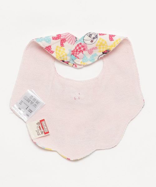 ANPANMAN KIDS COLLECTION(アンパンマンキッズコレクション)の「【アンパンマン】リボン総柄スカラップスタイ(スタイ/よだれかけ・キッズ・オフホワイト/ピンク・FREE)」の3枚目の写真