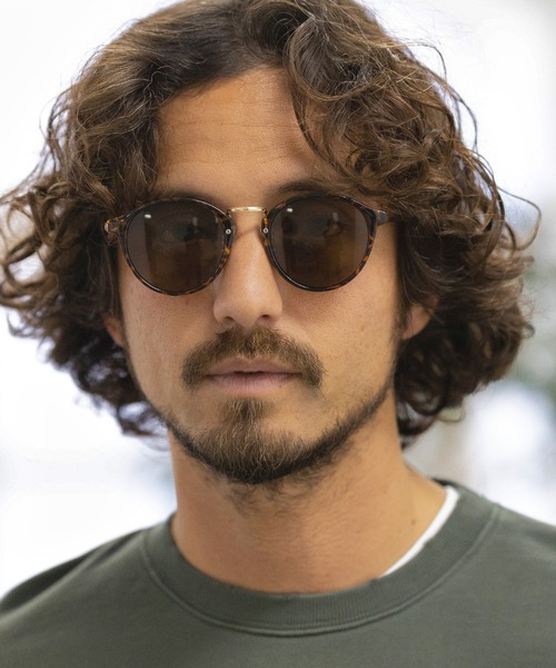 CAMBIO(カンビオ)の「mko10270-Boston Combination Sunglasses サングラス(サングラス・メンズ・ライトブルー/ブラック系その他/ライトグレー/ブラウン系その他・FREE)」の1枚目の写真