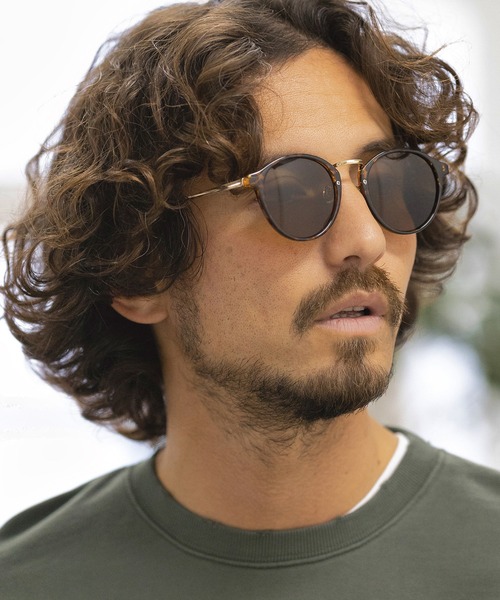 CAMBIO(カンビオ)の「mko10270-Boston Combination Sunglasses サングラス(サングラス・メンズ・ライトブルー/ブラック系その他/ライトグレー/ブラウン系その他・FREE)」の9枚目の写真