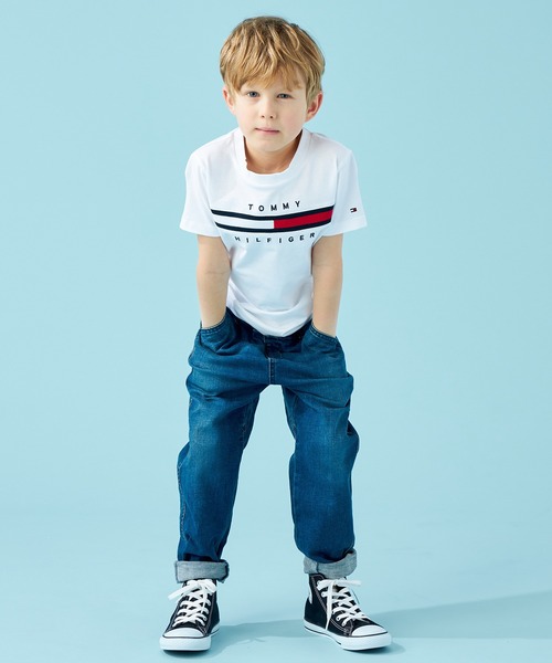 【90～165cm展開】フラッグリブインサートTシャツの8枚目の写真