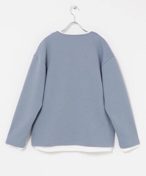 ITEMS URBANRESEARCH(アイテムズ アーバンリサーチ)の「ジャカードカーディガン+インナー セット(カーディガン/ボレロ・メンズ・オリーブ/ベージュ/ブラック/ブルー系その他・LARGE/MEDIUM)」の15枚目の写真