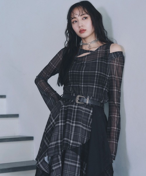 HARE(ハレ)の「チェックガラシアータイトT(HARE)(Tシャツ/カットソー・レディース・ブルー/ブラック系その他・FREE)」の15枚目の写真