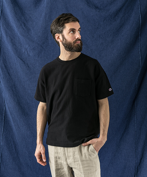 Champion(チャンピオン)の「Champion×WNW REVERSE WEAVE LOOSE TEE(Tシャツ/カットソー・メンズ・グレー/ブラック/ホワイト・MEDIUM/SMALL/LARGE)」の2枚目の写真