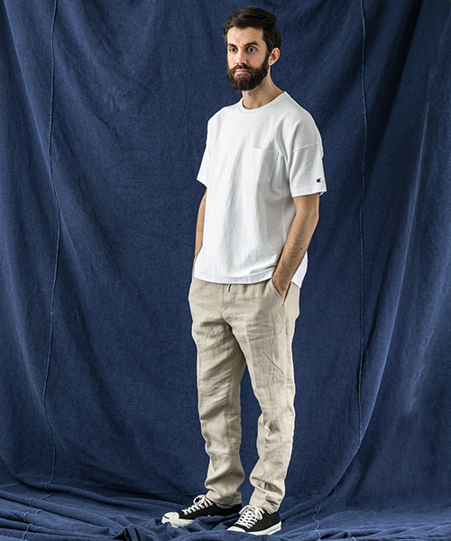 Champion(チャンピオン)の「Champion×WNW REVERSE WEAVE LOOSE TEE(Tシャツ/カットソー・メンズ・グレー/ブラック/ホワイト・MEDIUM/SMALL/LARGE)」の11枚目の写真