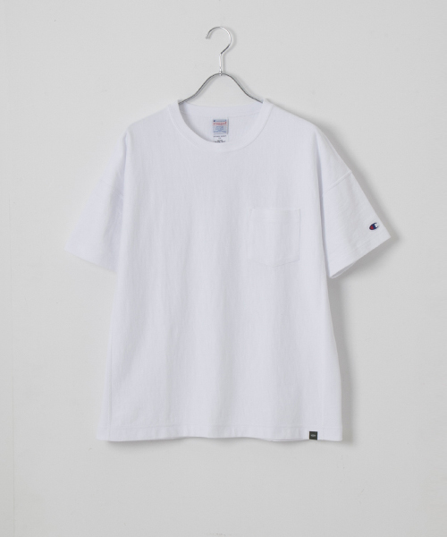 Champion(チャンピオン)の「Champion×WNW REVERSE WEAVE LOOSE TEE(Tシャツ/カットソー・メンズ・グレー/ブラック/ホワイト・MEDIUM/SMALL/LARGE)」の12枚目の写真