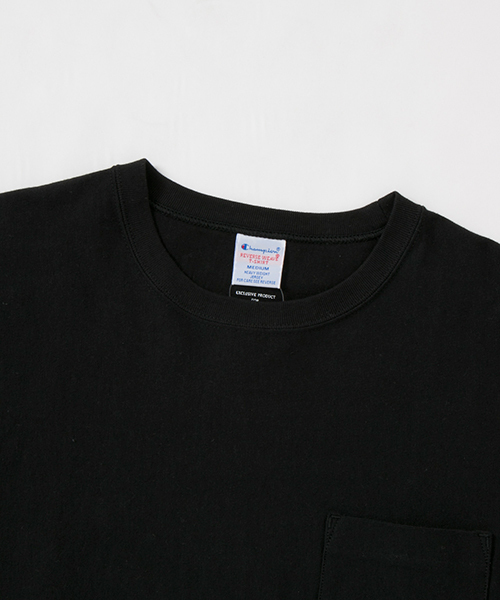 Champion(チャンピオン)の「Champion×WNW REVERSE WEAVE LOOSE TEE(Tシャツ/カットソー・メンズ・グレー/ブラック/ホワイト・MEDIUM/SMALL/LARGE)」の7枚目の写真