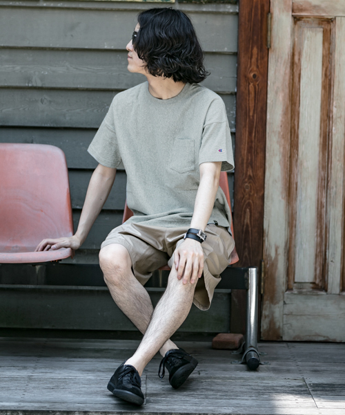 Champion(チャンピオン)の「Champion×WNW REVERSE WEAVE LOOSE TEE(Tシャツ/カットソー・メンズ・グレー/ブラック/ホワイト・MEDIUM/SMALL/LARGE)」の19枚目の写真