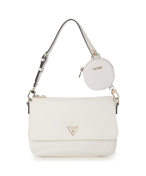 Guess(ゲス)の「ECO GEMMA Top Zip Shoulder Bag ハンドバッグ ショルダーバッグ レディース(ショルダーバッグ・レディース・ホワイト/ブラック/イエロー・ONE SIZE)」の2枚目の写真