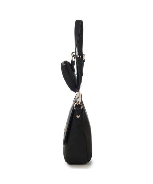 Guess(ゲス)の「ECO GEMMA Top Zip Shoulder Bag ハンドバッグ ショルダーバッグ レディース(ショルダーバッグ・レディース・ホワイト/ブラック/イエロー・ONE SIZE)」の5枚目の写真