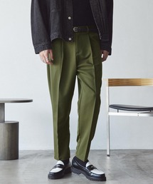 EMMA CLOTHES | TRストレッチスーツ地 ワンタック テーパードセミワイドパンツ EMMA CLOTHES(スラックス)