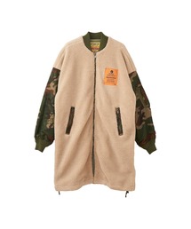 HYSTERIC GLAMOUR | HYSTERIC TAGアップリケ オーバーサイズボアコート(その他アウター)