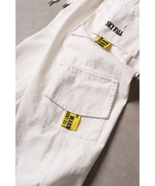 RE730(アールイーセブンサーティー)の「Loose denim cargo jogger pants / デニムカーゴジョガーパンツ ルーズシルエット unisex(デニムパンツ・メンズ・サックスブルー/ブラック/オフホワイト・S/M/L)」の11枚目の写真