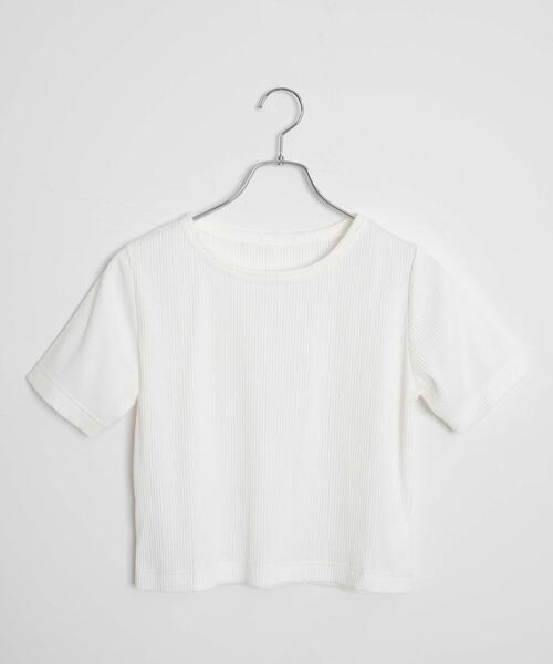WEGO(ウィゴー)の「WEGO/コンパクトリブT(Tシャツ/カットソー・レディース・ブラック系その他/ブルー/ブラック系その他5/ブラック/ホワイト系その他5/ホワイト系その他/レッド/ホワイト/ライム・LARGE/MEDIUM/SMALL)」の17枚目の写真