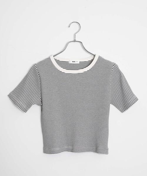 WEGO(ウィゴー)の「WEGO/コンパクトリブT(Tシャツ/カットソー・レディース・ブラック系その他/ブルー/ブラック系その他5/ブラック/ホワイト系その他5/ホワイト系その他/レッド/ホワイト/ライム・LARGE/MEDIUM/SMALL)」の19枚目の写真