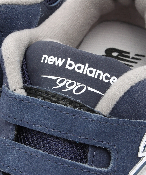 NEW BALANCE(ニューバランス)の「NEW BALANCE KV990(ベビーシューズ/ベビーソックス・キッズ・グレー/ネイビー・18/19/17)」の7枚目の写真