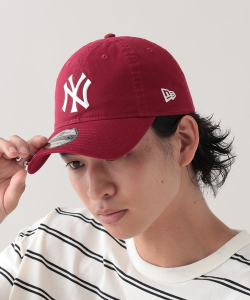 NEW ERA(ニューエラ)の「【NEW ERA/ニューエラ】9TWENTY/ウォッシュドキャップ(キャップ・メンズ・ネイビー/その他5/レッド/ダークブラウン・FREE)」の3枚目の写真