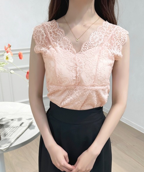 apres jour(アプレジュール)の「レースカップ付きインナー【ZOZOTOWN限定アイテム】(キャミソール・レディース・ピンク/サックスブルー/ブラック/オフホワイト・X-LARGE/フリー)」の18枚目の写真