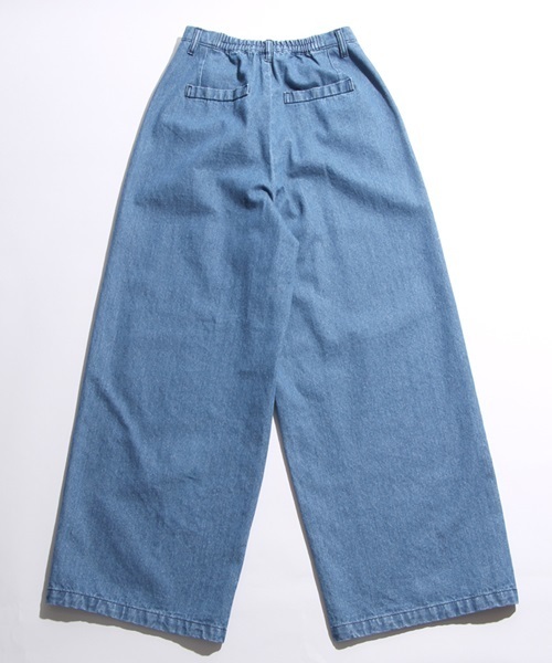 WEGO(ウィゴー)の「WEGO/タックワイドパンツ(その他パンツ・レディース・カーキ/ベージュ/ダークインディゴブルー・FREE)」の5枚目の写真